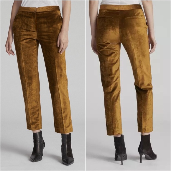 RAG & BONE • Poppy Velvet Trousers in Olive - Picture 10 of 12